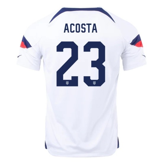 Kellyn Acosta #23 USMNT Home Jersey World Cup 2022 Kellyn Acosta #23 USMNT Home Jersey World Cup 2022