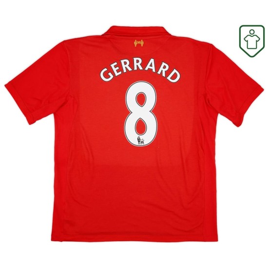 Men's Liverpool 2012/13 Home Retro Shirt Gerrard #8