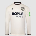 Men's West Ham United 2025/26 Away Long Sleeve Shirt Men's West Ham United 2025/26 Away Long Sleeve Shirt