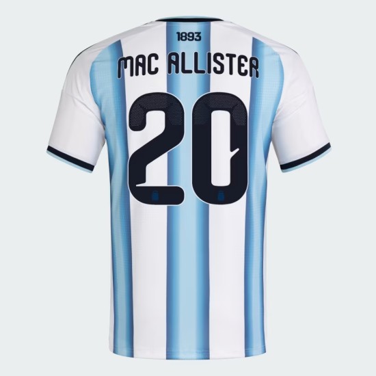 Women's Argentina 2026 Home Authentic World Cup Shirt MAC ALLISTER #20 Women's Argentina 2026 Home Authentic World Cup Shirt MAC ALLISTER #20