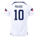 Christian Pulisic #10 USMNT Home Jersey World Cup 2022