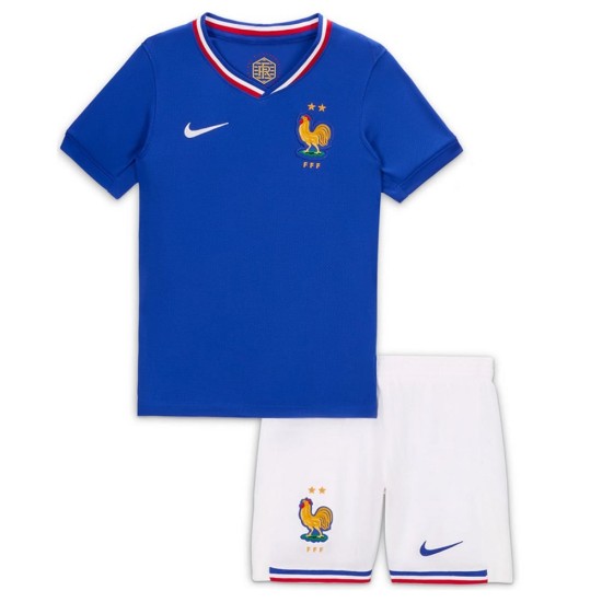 Kid's France Home Jersey+Shorts EURO 2024 Kid's France Home Jersey+Shorts EURO 2024