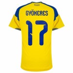 Women's Sweden 2026 Home Authentic World Cup Shirt GYÖKERES #17