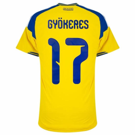 Women's Sweden 2026 Home Authentic World Cup Shirt GYÖKERES #17