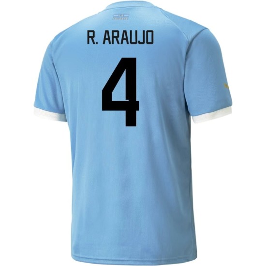 Ronald Araujo #4 Uruguay Home Jersey World Cup 2022 Ronald Araujo #4 Uruguay Home Jersey World Cup 2022
