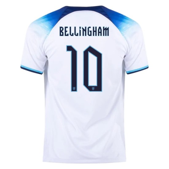 Jude Bellingham #10 England Home Jersey World Cup 2022