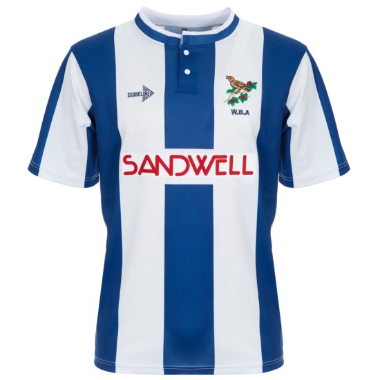 Men's West Bromwich Albion 1990/91 Home Retro Shirt