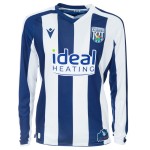 Men's West Bromwich Albion 2025/26 Home Long Sleeve Shirt Men's West Bromwich Albion 2025/26 Home Long Sleeve Shirt