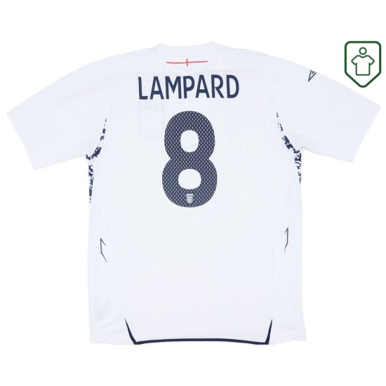 Men's England 2007/09 Home Retro Shirt Lampard #8 Men's England 2007/09 Home Retro Shirt Lampard #8