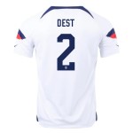 Sergino Dest #2 USMNT Home Jersey World Cup 2022