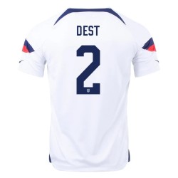 Sergino Dest #2 USMNT Home Jersey World Cup 2022