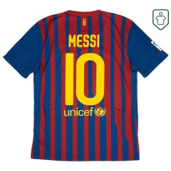 Men's FC Barcelona 2011/12 Home Retro Shirt Messi #10