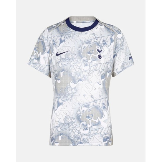 Kid's Tottenham Hotspur 2025/26 Home Warm Up Shirt Kid's Tottenham Hotspur 2025/26 Home Warm Up Shirt