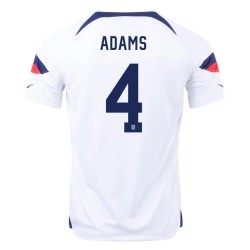 Tyler Adams #4 USMNT Home Jersey World Cup 2022