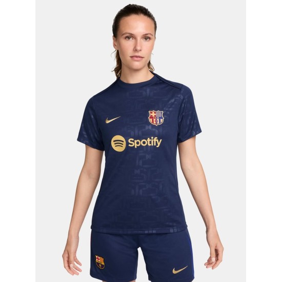 Women's FC Barcelona 2024/25 Home Prematch Shirt Women's FC Barcelona 2024/25 Home Prematch Shirt