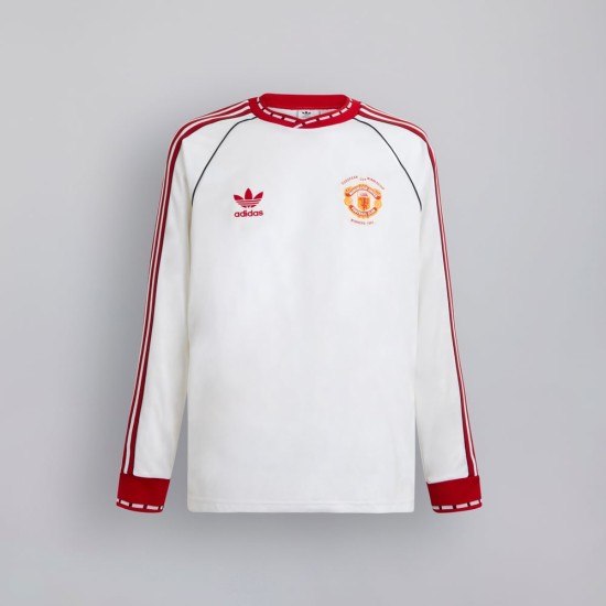 Men's Manchester United 1991 Away Bring Back Long Sleeve Shirt