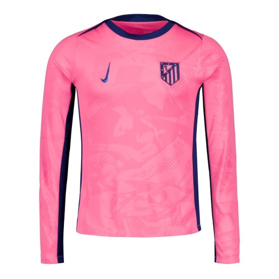Men's Atletico Madrid 2024/25 Third UEFA Long Sleeve Prematch Shirt Men's Atletico Madrid 2024/25 Third UEFA Long Sleeve Prematch Shirt