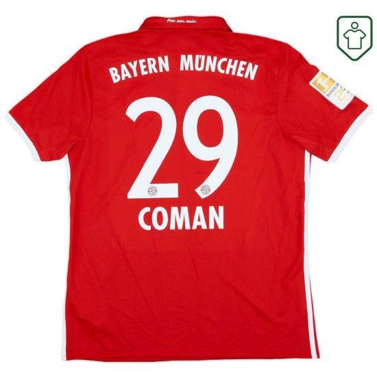 Men's Bayern Munich 2016/17 Home Retro Shirt Coman #29 Men's Bayern Munich 2016/17 Home Retro Shirt Coman #29
