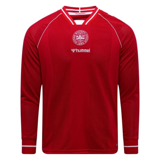 Women's Denmark 2026 Home World Cup Long Sleeve Shirt