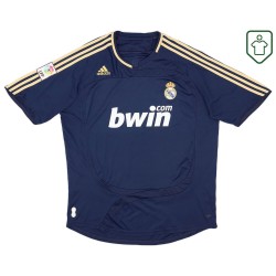 Men's Real Madrid 2007/08 Away Retro Shirt Dark Blue