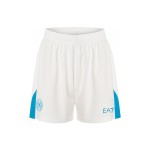 Men's Napoli 2024/25 Home Shorts - White/Sky Blue