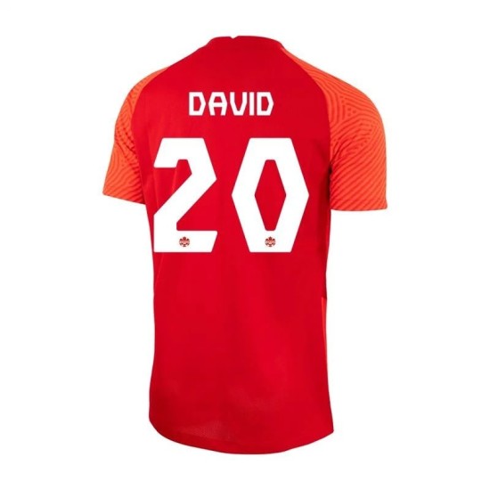 Jonathan David #20 Canada Home Jersey World Cup 2022 Jonathan David #20 Canada Home Jersey World Cup 2022
