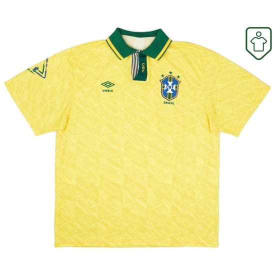 Men's Brazil 1992/93 Home Retro Shirt