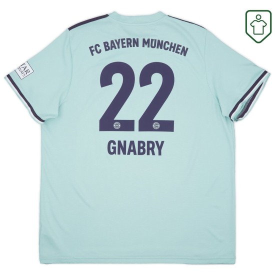 Men's Bayern Munich 2018/19 Away Retro Shirt Gnabry #22