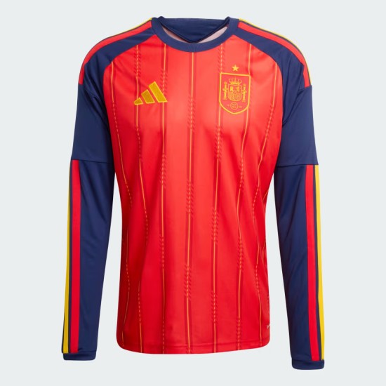 Women's Spain 2026 Home World Cup Long Sleeve Shirt