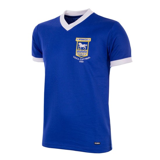 Men's Ipswich Town 1980/81 Retro UEFA Cup Shirt