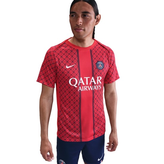 Women's PSG 2025/26 Third Prematch Shirt - Red Women's PSG 2025/26 Third Prematch Shirt - Red