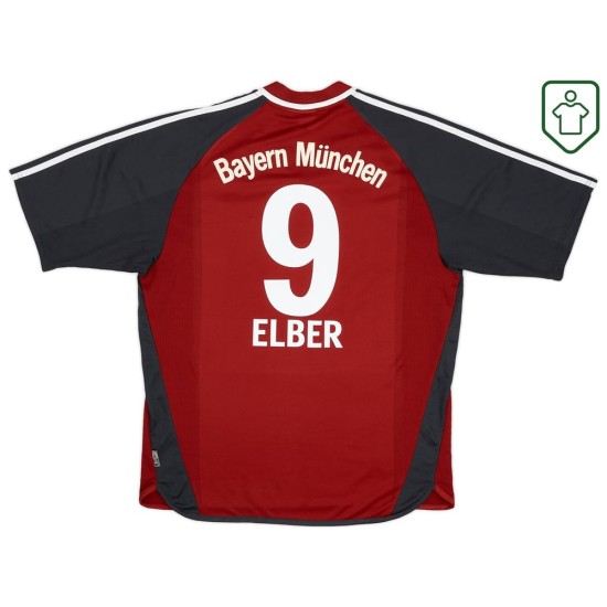 Men's Bayern Munich 2001/02 Home Retro Shirt Elber #9