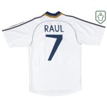 Men's Real Madrid 2001 Home Retro Shirt Raul #7