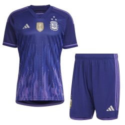Kid's Argentina Away Jersey+Shorts World Cup 2022 Kid's Argentina Away Jersey+Shorts World Cup 2022