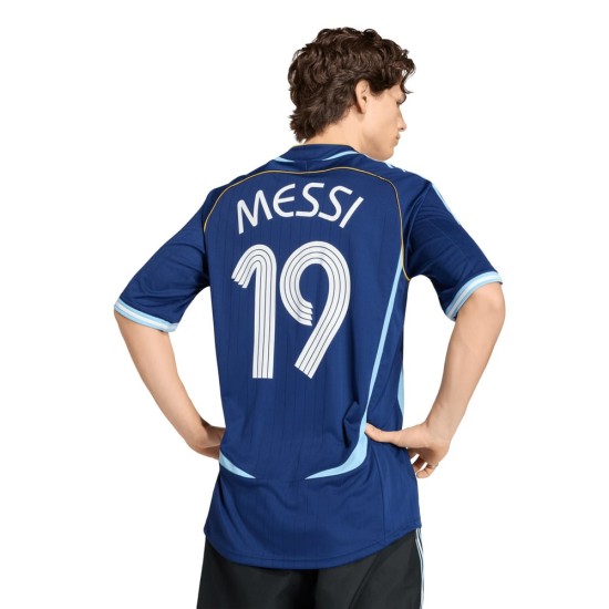 Men's Argentina 2006 Away Retro Shirt Messi #19