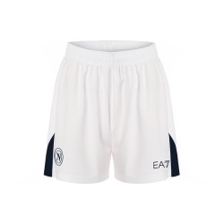 Women's Napoli 2024/25 Home Shorts - White/Navy Blue