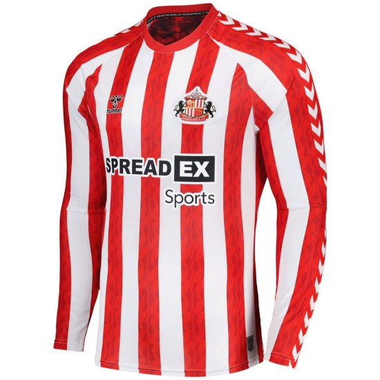 Men's Sunderland 2024/25 Home Long Sleeve Shirt Men's Sunderland 2024/25 Home Long Sleeve Shirt