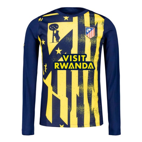 Men's Atletico Madrid 2025/26 Third Pre Match Long Sleeved Shirt