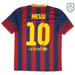 Men's FC Barcelona 2013/14 Home Retro Shirt Messi #10