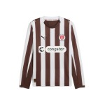 Men's FC St. Pauli 2025/26 Home Long Sleeve Shirt Men's FC St. Pauli 2025/26 Home Long Sleeve Shirt
