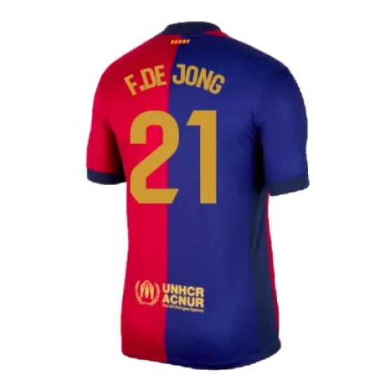 Men's F.DE JONG FC Barcelona 2024/25 Home Shirt