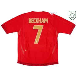Men's England 2006/08 Away Retro Shirt Beckham #7