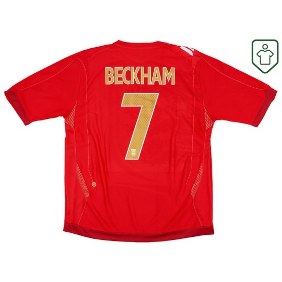 Men's England 2006/08 Away Retro Shirt Beckham #7 Men's England 2006/08 Away Retro Shirt Beckham #7