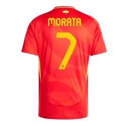 Alvaro Morata #7 Spain Home Jersey EURO 2024