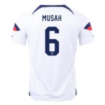 Yunus Musah #6 USMNT Home Jersey World Cup 2022