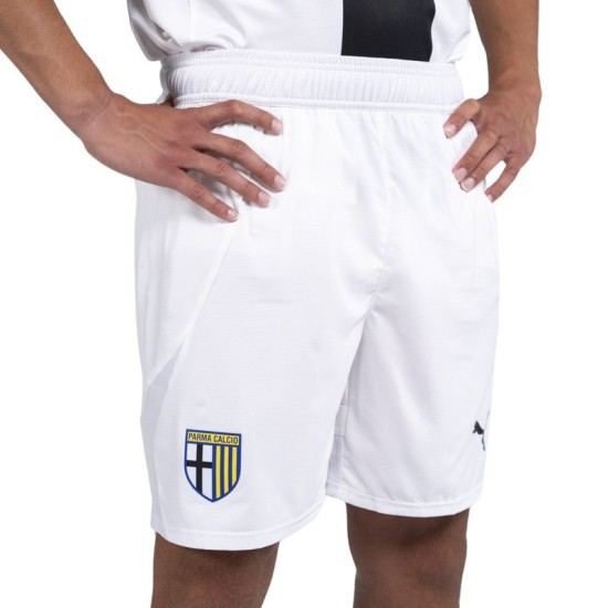 Men's Parma 2024/25 Home Shorts - White Men's Parma 2024/25 Home Shorts - White