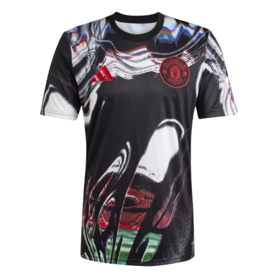 Men's Manchester United 2025/26 Third Pre Match Shirt - Black