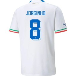 Jorginho #8 Italy Away Jersey World Cup 2022
