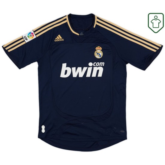 Men's Real Madrid 2007/08 Away Retro Shirt Black Men's Real Madrid 2007/08 Away Retro Shirt Black