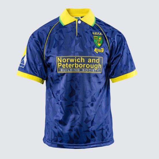 Kid's Norwich City 1993 Away Retro UEFA Cup Shirt